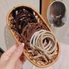 5PCS New Gold Plated Elastic Hair Rubber Bands High Elasticity Styling Decoration Hair Bands Mix Color Hair Rope for Women Girls