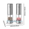 Automatic Salt Pepper Mill Adjustable Coarseness Electric Spice Mill LED Light Spice Seasoning Bottle BBQ Accessories