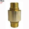 BSPT Thread Brass Check Valve Male To Mal Spring Check Valve Durable Pipe Check Valve
