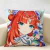 Nilou Genshin Impact Cushion Cover Natural Linen Organic Fabric DoubleSided Printing Room Sofa Decor Pillow Case