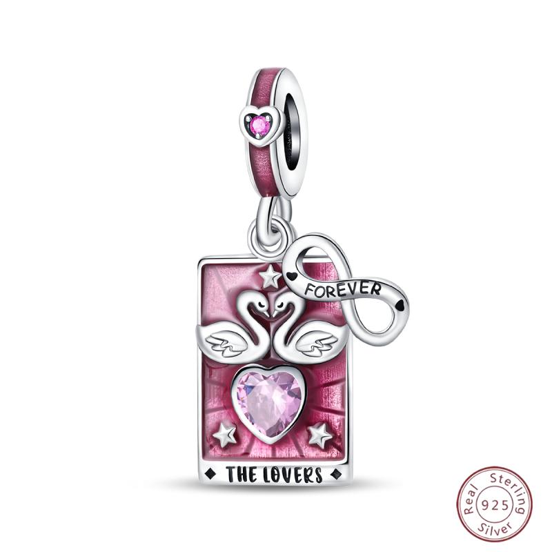 Copper Beaded Pendant Sun Moon Star Magic Tarot Vitality Suitable For Original 3Mm Bracelet Women Exquisite Jewelry