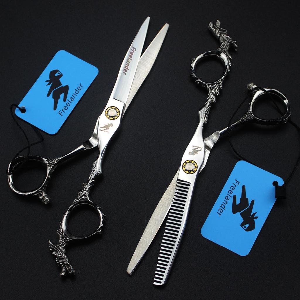 6.0" Dragon Handle Hairdressing Shears - Straight, Thinning, and Bangs Shears