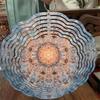 Bohemian Wind Spinner 10 Inch Metal Hanging Decor for Garden Balcony Outdoor 360 Degree Swivel Hook All Season Gift Idea