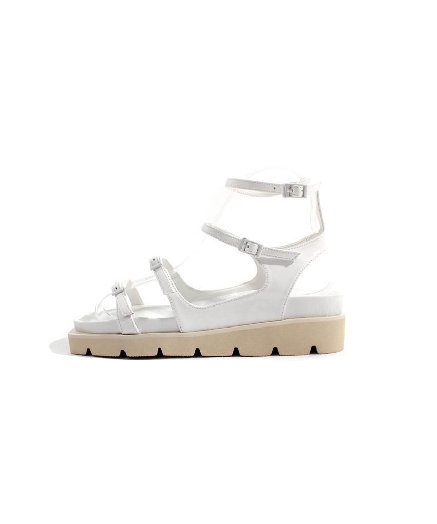 Shoehi Rindsleder Netty Riemen Plateau-Sandalen S2503 (2 Farben)