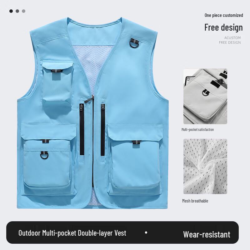 Professional Multi-Pocket Work & Photographer Vest L