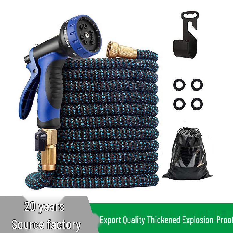 

3x Telescopic High-Pressure Water Hose & Gun Set for Gardening and Car Wash 25ft UK Standard