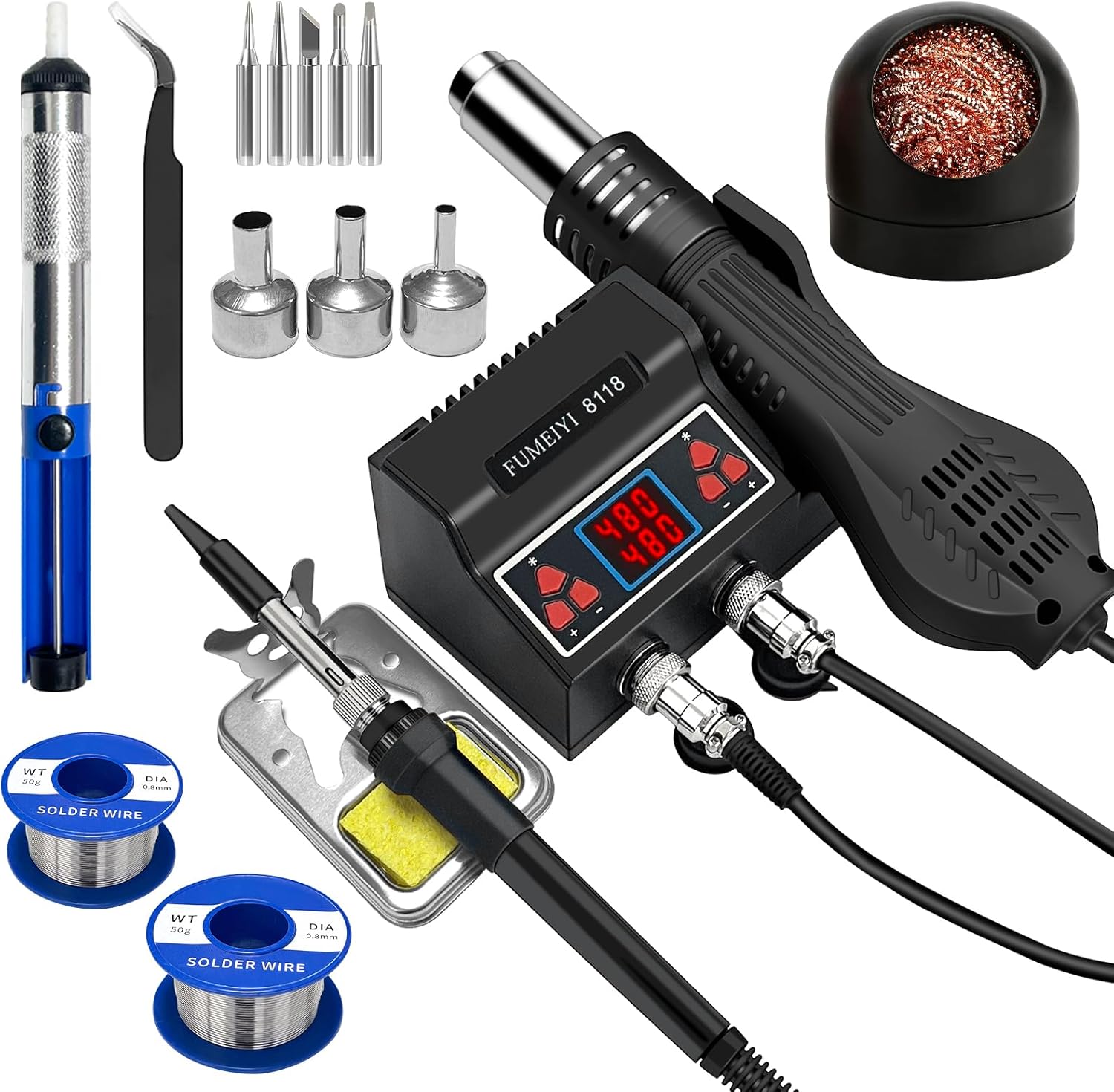 

Паяльная станция C210 с интеллектуальным контролем температуры, цифровым дисплеем, высокой мощностью, тройной функцией для прецизионной пайки