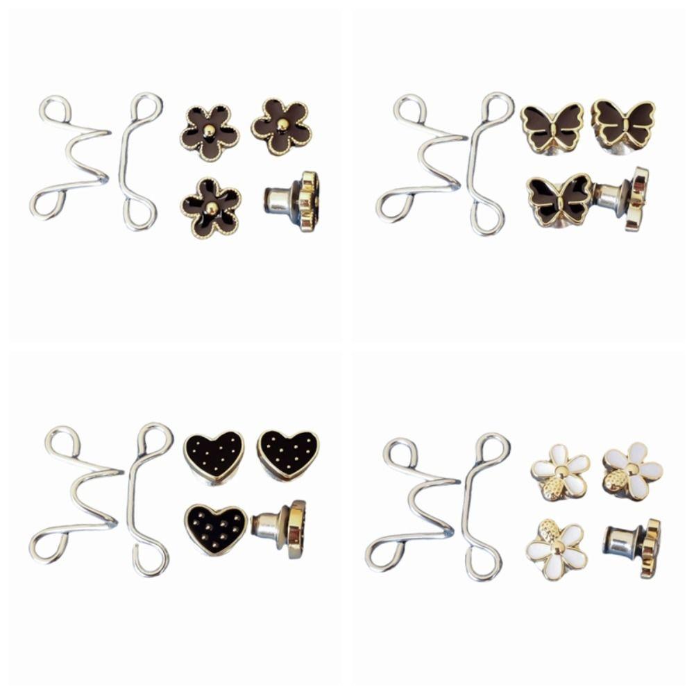 No Sewing Required Waist Button Fastener Nail-Free Jeans Waist Cincher Clip Pants Clips