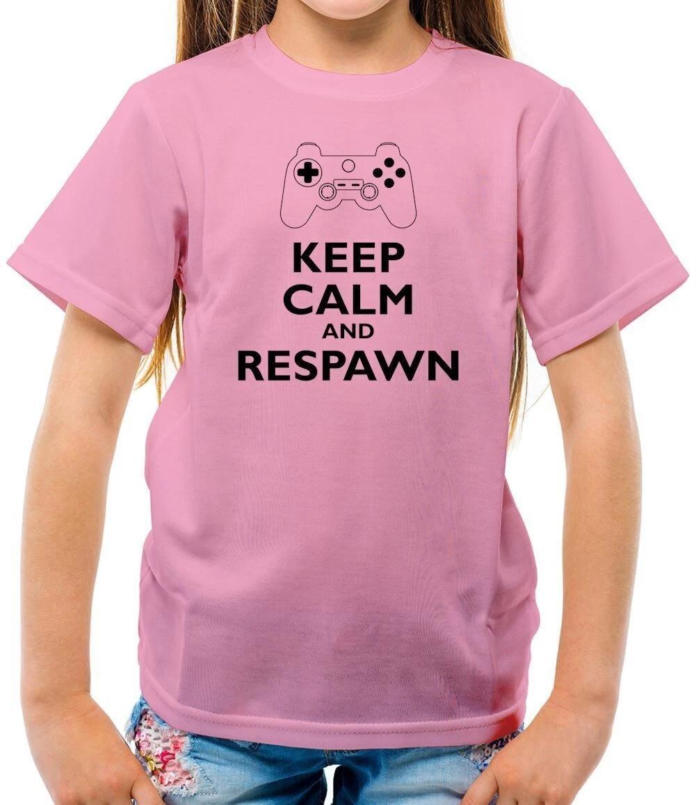 

Keep Calm And Respawn Kids T-ShirtGame Gamer Games Online PC Gift 110