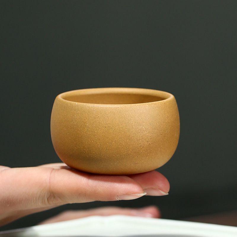 

2pc/lot Chinese Purple Clay Teacup Traditional Beauty Tea Set Portable Personal Single Cup Handmade Custom Tea Accessories 55ml
