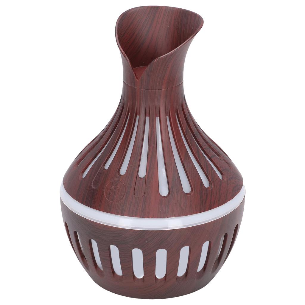 Wood Grain Humidifier USB Small Vase Night Light Mute Humidification Aromatherapy Machine 300ml