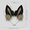 Faux Fur Fox Ears Headband Cosplay Accessory Anime Conventions Unisex Animal Costume Hair Band