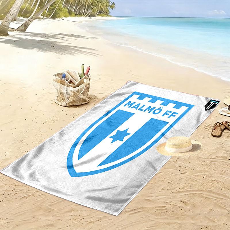 Malmö FF Print Beach Towel, Large Soft Quick Dry Towel for Beach Camping Swimming