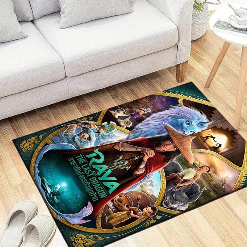 

1pc Raya and The Last Dragon Pattern Area Rug Soft Flannel Floor Mat for Living Room,Office,Bedroom and Carpet,Sofa Coffee Table Floor Mat 60cm by 90cm