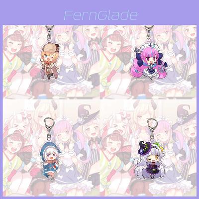 Stunning Hololive Vtuber Keychain Featuring Gawr Gura Mori Usada Fubuki Suisei For Anime Fans