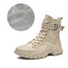Martin boots women's autumn 2026 new three-color Internet celebrity locomotive boots thin breathable handsome heightening trend short boots