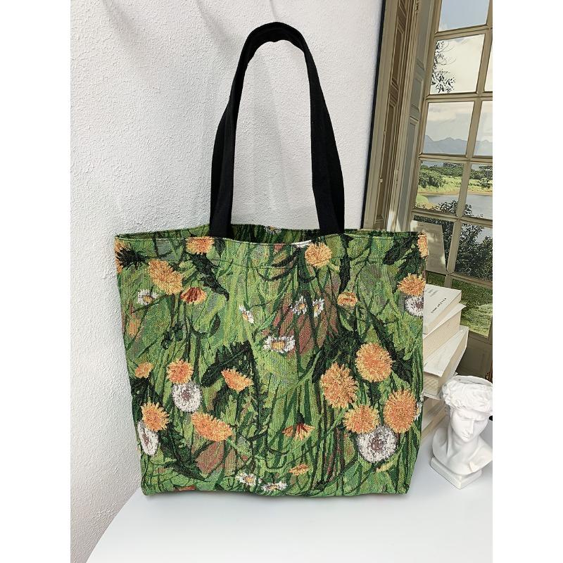 Sunflower Large-capacity Fashionable College Student Single-shoulder Bag for Commuting To Work