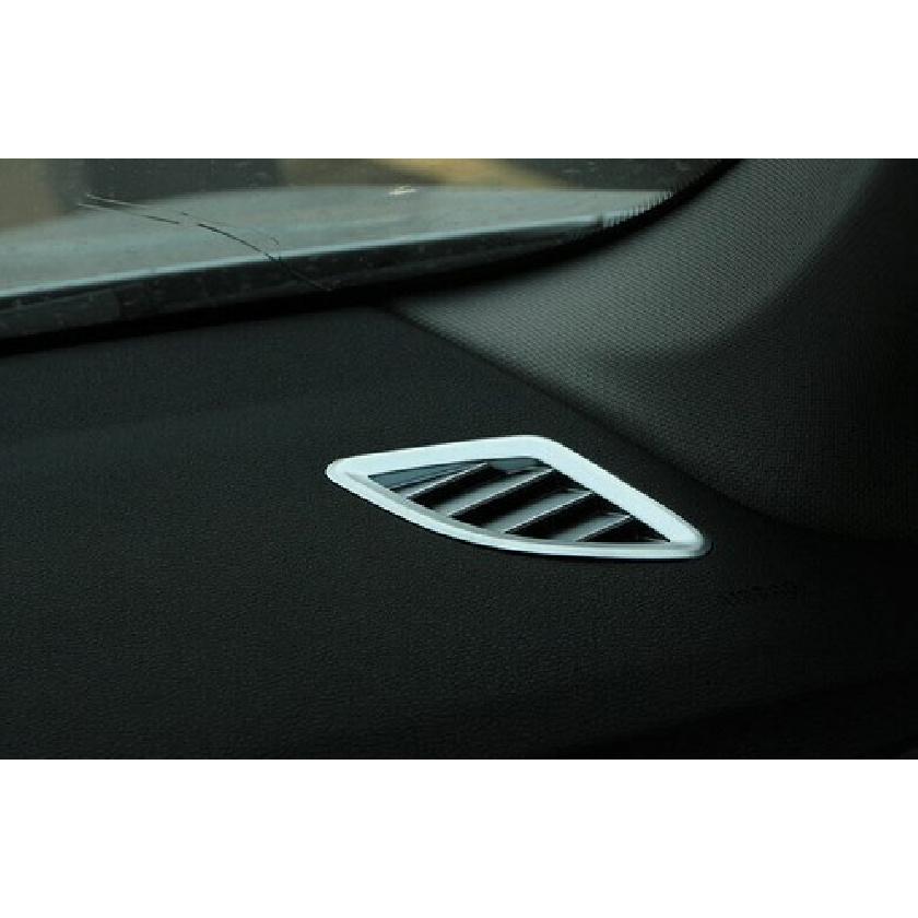 Fit For BMW X1 F48 2016- Matte Silver Dashboard Air Outlet Vent Frame Trim