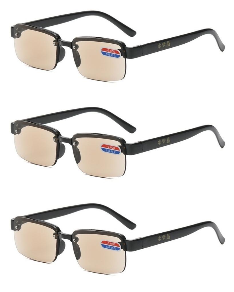 Reading Glass Natural Crystal Lenses for Men and Women with Grade+1.0~+4.0 Eye Protection Glasses