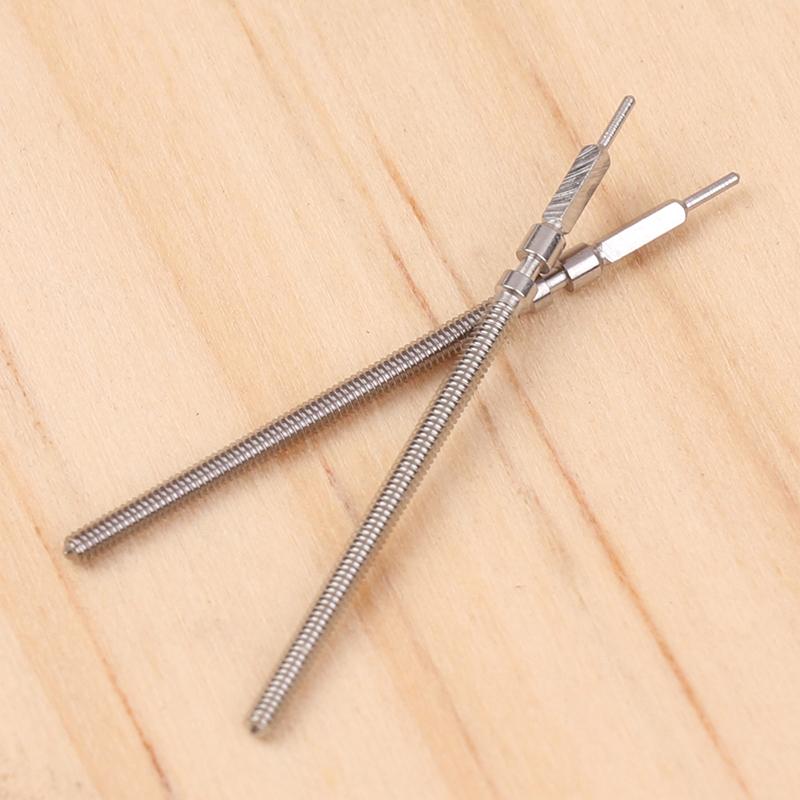 

2 шт. Стальные детали заводной головки Заводная головка часов Стальной шток Комплект Подходит для механизма Eta 6497 6498 St3600/3601 Шток Аксессуары для часов