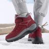 Large size winter velvet warm walking shoes casual non-slip snow boots medium boots
