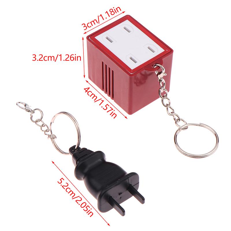 Creative Mini Socket Music Keychain Fun Singing Key Chain Couple Keyring Backpack Pendant Car Key Holder Cute Little Gift