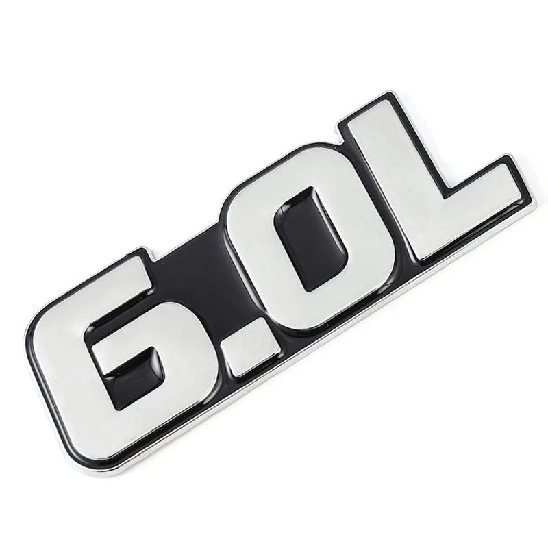 1Pc 3D Metal 4.0L 4.6L 4.7L 5.0L 5.7L 6.0L 6.2L 6.4L 7.0L Car Sticker Rear Trunk Emblem Badge Decals