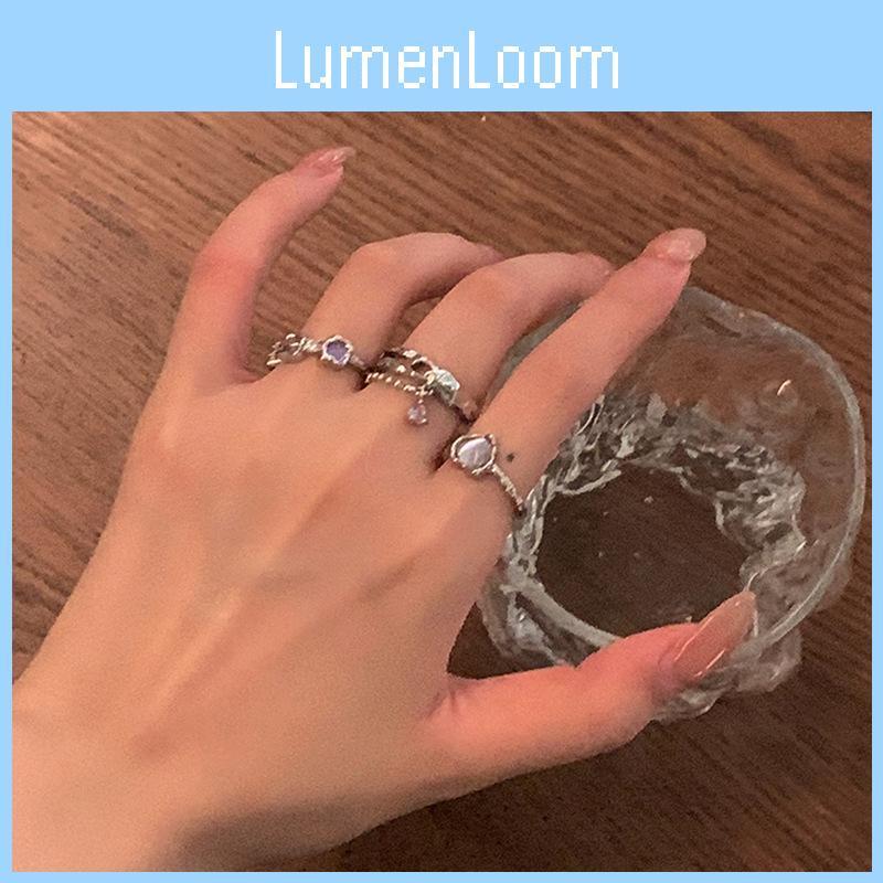 Unique Heart-shaped Copper Ring With Adjustable Open Design For Women Fashion Jewelry