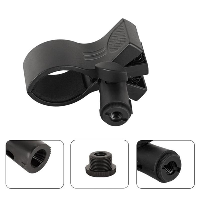 Großer Universeller Mikrofon-Clip-Ständer-Zubehör mit Verbessertem Halt und 180-Grad-Verstellung für Handmikrofone