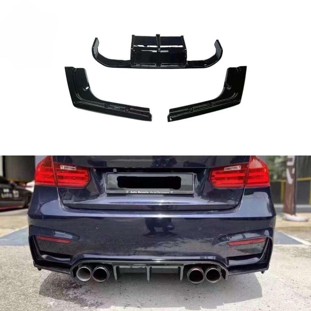 BMW 3 Series (2012-2019) M3 Style F30/F35 Rear Diffuser Bumper Kit with Lights