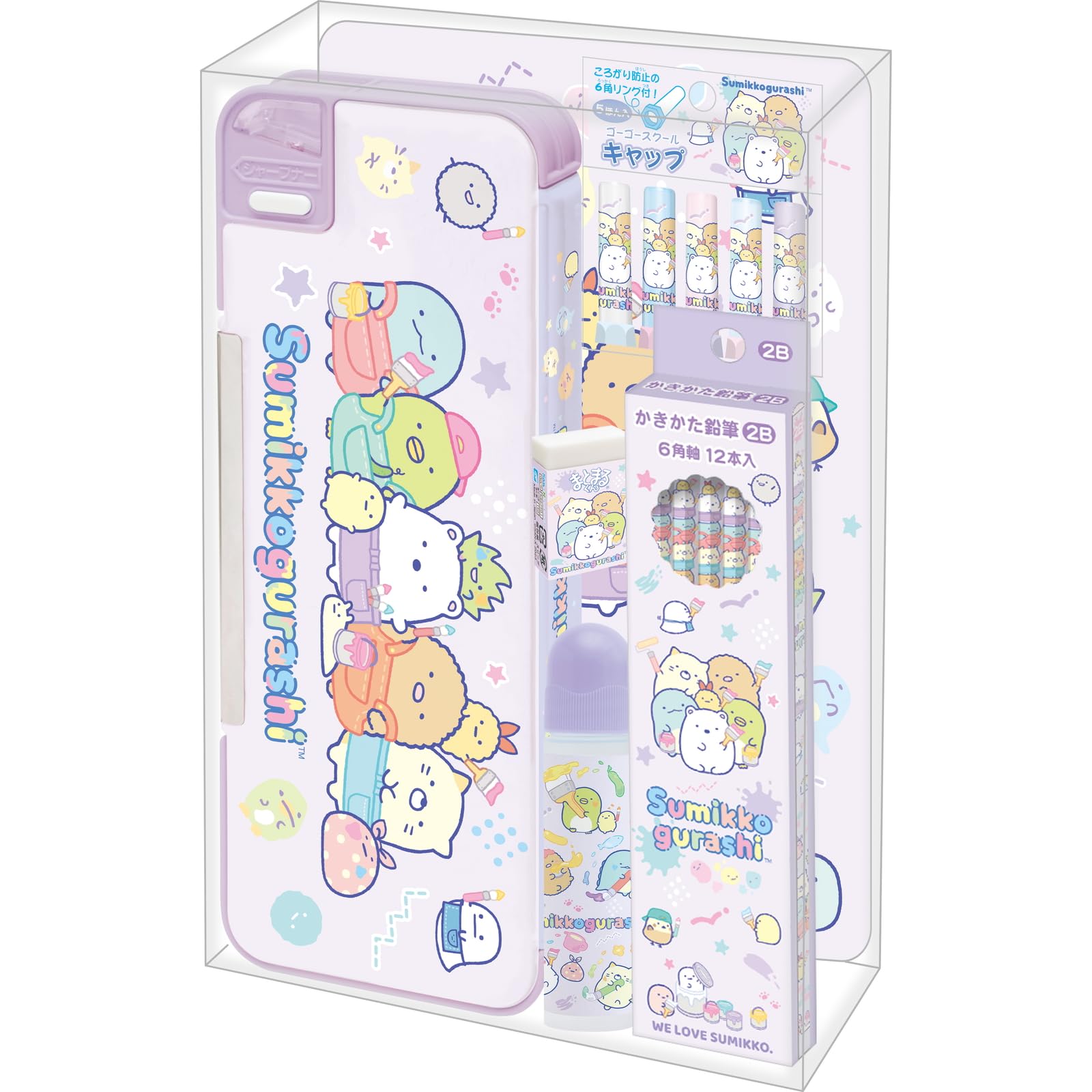 

Набор подарков Go Go School Sumikko Gurashi GS16901 San-X серый