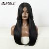 Noble Honey Blonde Synthetic Lace Front Wigs For Women Ombre Brown 24 Inches Straight Lace Wig Highlight Glueless Cosplay Wig