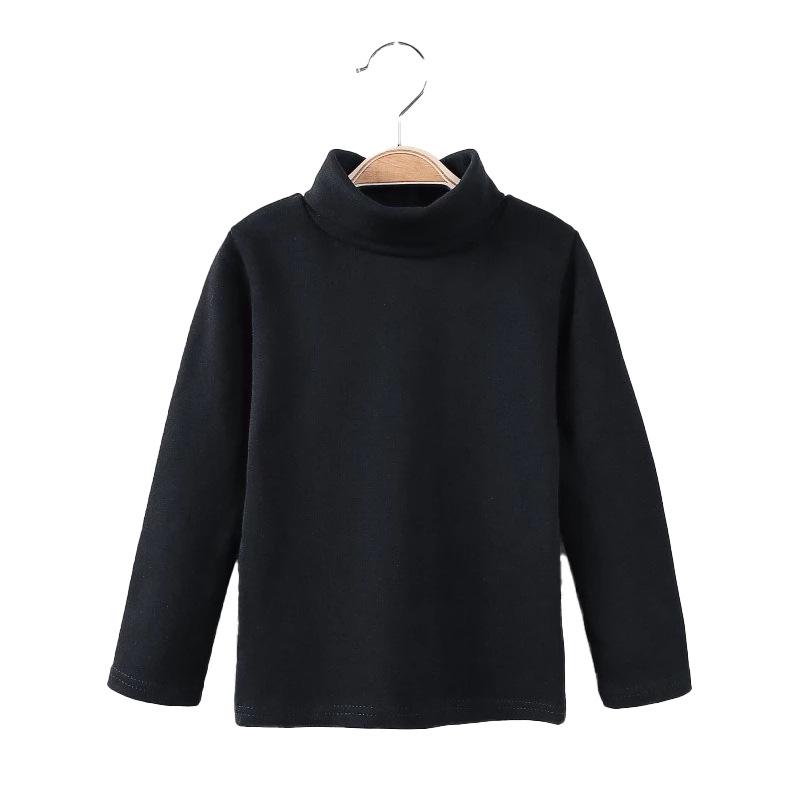 Camiseta de Algodón de Cuello Alto y Manga Larga para Niños 2024 – Capa Base Acogedora y a la Moda para Otoño/Invierno para Niños y Niñas.