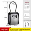 Wall-Mounted Key Lock Box for Temporary Sites with Peephole - No Drill Installation