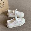 Thin Breathable Platform Canvas Shoes Women's 2025 New Spring and Summer Casual Board Shoes Versatile Little White Shoes Women's Shoes