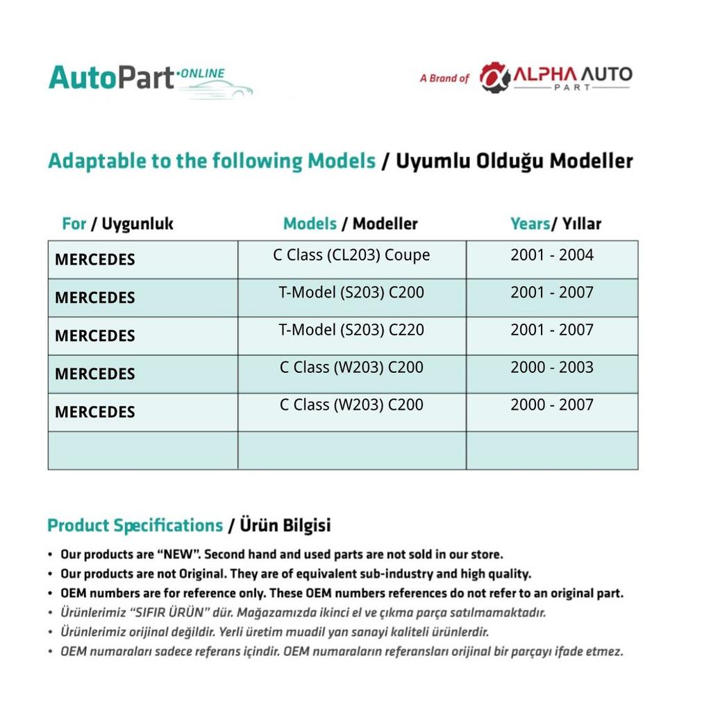 Fuel Hose for Mercedes C Class CL203, W203, S203