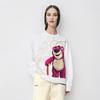 Li Ning × Disney Collaboration Pixar Strawberry Bear Series Cartoon Letter Okrągły Dekolt Wygodna, oddychająca, ciepła bluza polarowa AWDU432-5