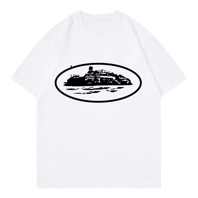 2026 Classic Island Oval Street Trendy Brand Tshirt Cotton Graphic Tee Unisex Unisex Summer Streetwear