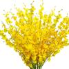 1Pcs Yellow Artificial Flowers Bouquet Orchid Fake Flower for Home Decor Garden Wedding Decoration Outdoor Flower Arrangement