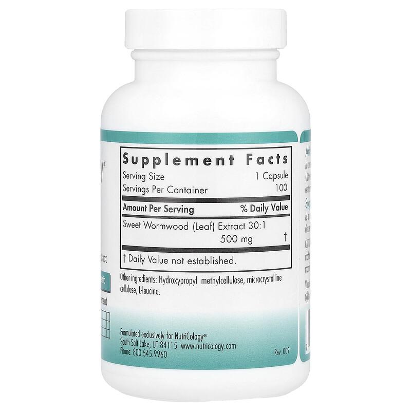 Artemisia, 500 mg , 100 Vegetarian Capsules