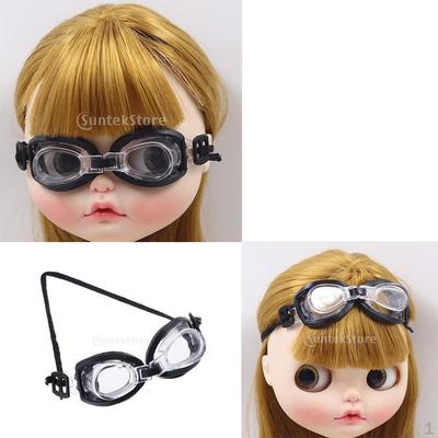 2 Pieces Swimming Goggles Glasses /6 Dolls