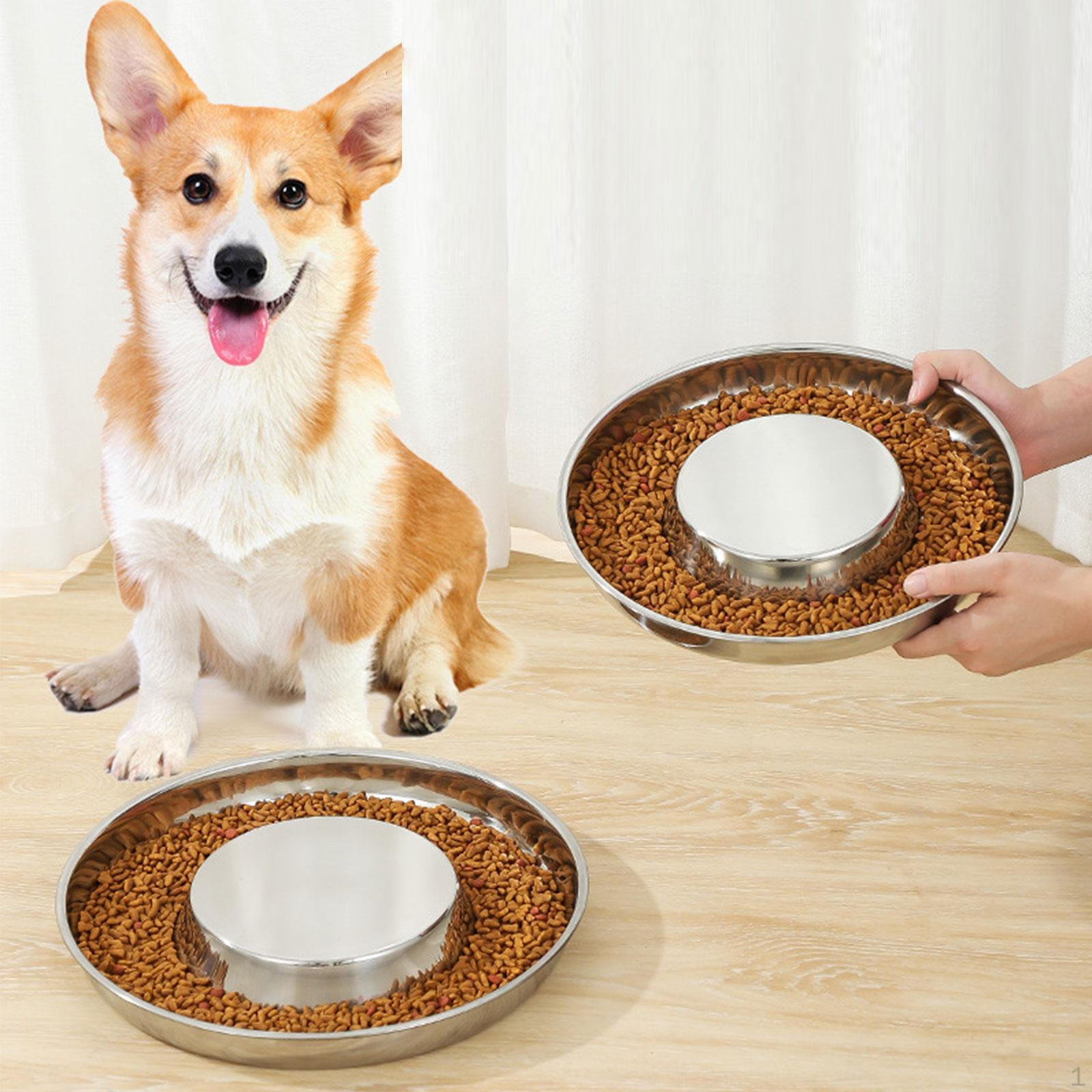 

Миска для повільного годування кішок Цуценя для пиття води Маленькі та середні собаки Їжа для собак Собака 25.5x4cm