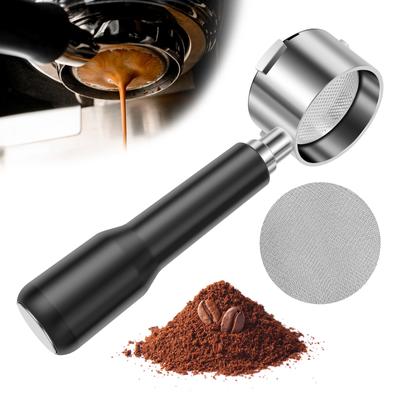 1 Pc Espresso Bottomless Portafilter with Filter Stainless Steel Bottomless Portafilter 51 MM Coffee Portafilter for Office Home