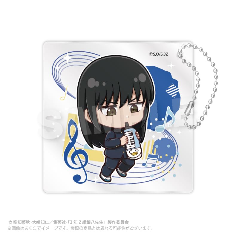 TV-Anime "3-nen Z-gumi Ginpachi Sensei" Sammelbare Mini-Charakter Acryl-Schlüsselanhänger Musikfestival-Version. Schachtel mit 8 Stück