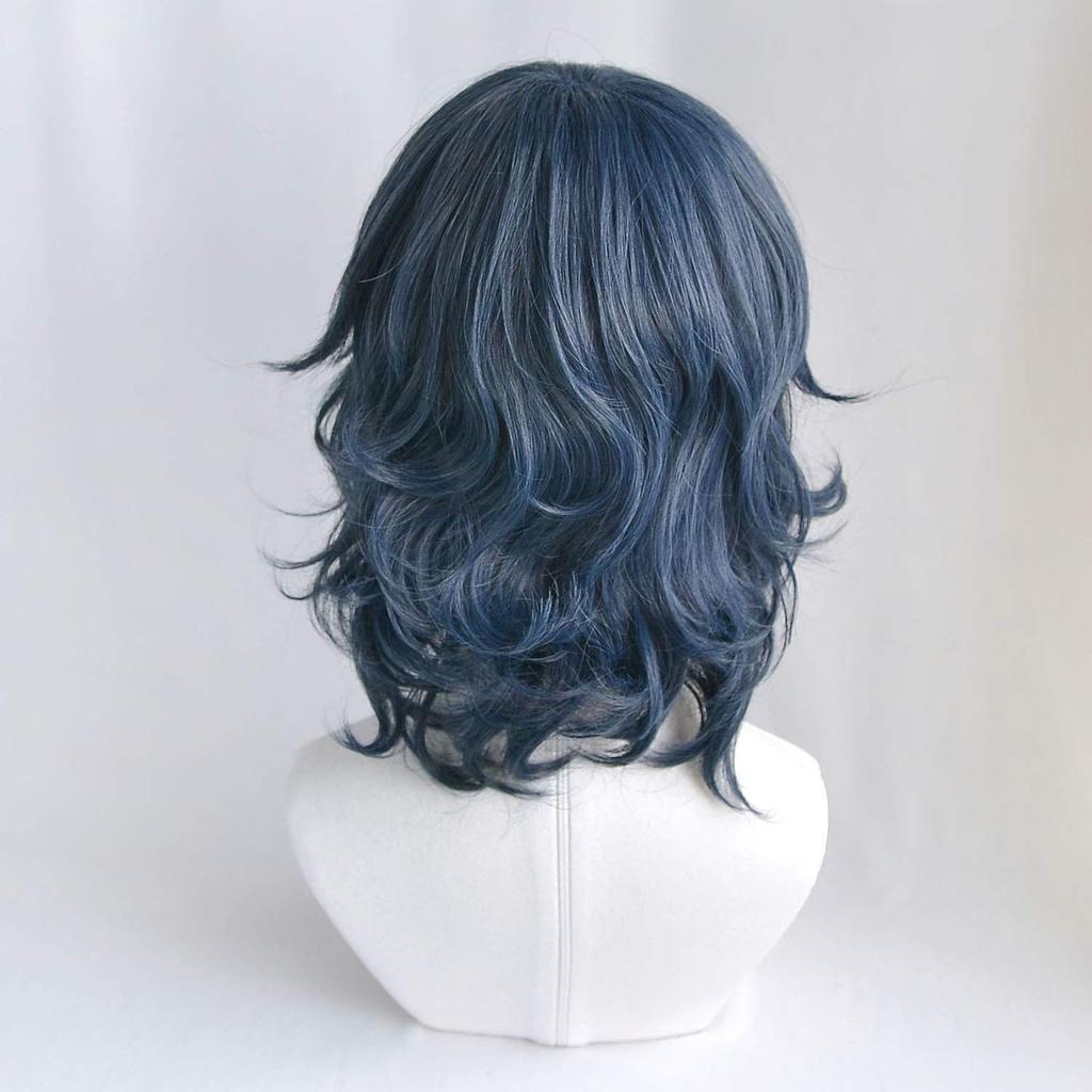Ensemble Stars Cosplay Wig with Net, Heat-Resistant Wig (Tsumugi Aoba)
