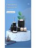 Essential Bathroom Set: Tooth Cup, Toothbrush & Toothpaste Dispenser, Cotton Swab Box, and Tray