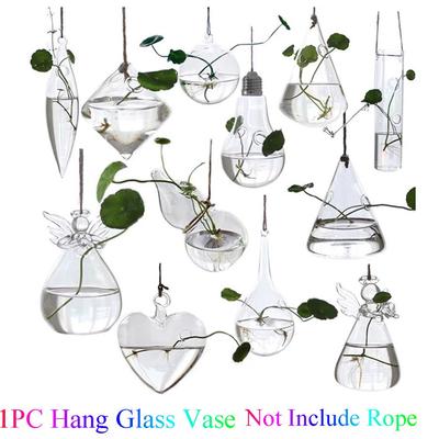 Wedding Creative Garden Supplies Hydroponics Glass Vase Plant Pot Hanging Glass Terrarium Container