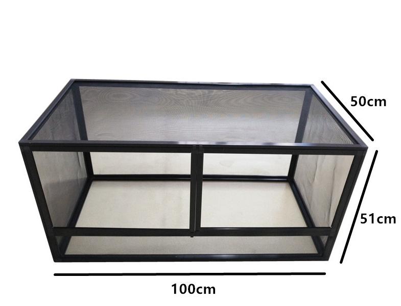 Large 50*50*100cm Reptile Terrarium Metal Mesh Screen Enclosure for Reptiles