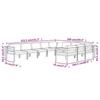 Vidaxl 10-Cz. Garden Furniture Set, Cushions, Aluminium, Anthracite