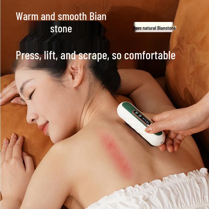 HEZHENG Mini Electric Bian Stone Gua Sha Massager CN Plug (adapter Included)